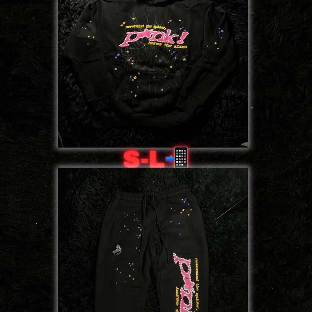 Black spider sweatsuit